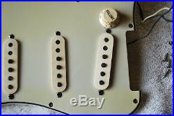 1965 Fender Stratocaster Strat Pickguard LOADED Grey backs 100% Original