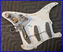 1974 75 LOADED Pickguard Fender Stratocaster Vintage Pickups Pots COMPLETE