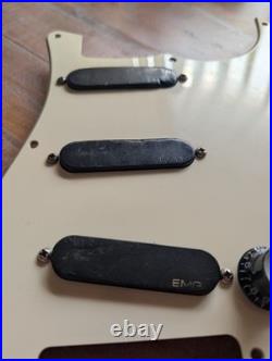 1980s EMG Pickups SSS Loaded Stratocaster Pickguard Tested NO Issues