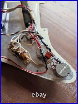 1980s EMG Pickups SSS Loaded Stratocaster Pickguard Tested NO Issues