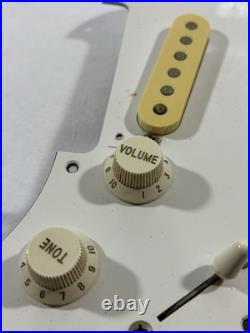 1987 Squier Stratocaster Japan E-Series Loaded Pickguard White 3-Ply 1987 Squier Stratocaster Japan E-Series Loaded Pickguard White 3-Ply