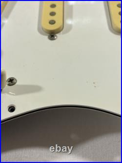 1987 Squier Stratocaster Japan E-Series Loaded Pickguard White 3-Ply 1987 Squier Stratocaster Japan E-Series Loaded Pickguard White 3-Ply