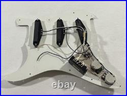 1987 Squier Stratocaster Japan E-Series Loaded Pickguard White 3-Ply 1987 Squier Stratocaster Japan E-Series Loaded Pickguard White 3-Ply