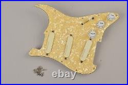 1997 Fender Stratocaster Plus Pearloid Loaded Pickguard Gold Lace Sensor Strat