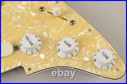 1997 Fender Stratocaster Plus Pearloid Loaded Pickguard Gold Lace Sensor Strat