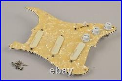 1997 Fender Stratocaster Plus Pearloid Loaded Pickguard Gold Lace Sensor Strat