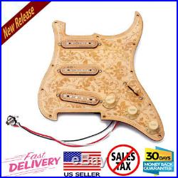 1 Set Guitar Maple Wood Loaded Prewired Pickguard Fit Fender Stratocaster Strat