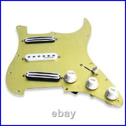 1 Set of Aluminum Metal SSS Loaded Prewired Pickguard for FD Strat Style Guitar