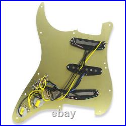 1 Set of Aluminum Metal SSS Loaded Prewired Pickguard for FD Strat Style Guitar