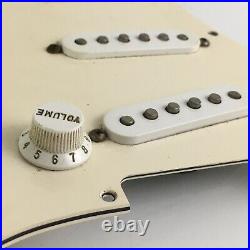 2004 Lefty Genuine Fender Guitar RELIC Loaded Strat Pickguard Pickups Parchment