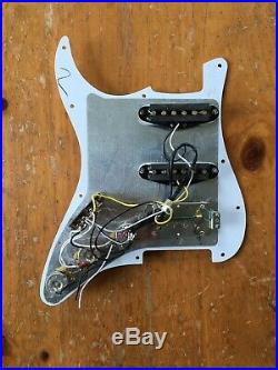 2006 Fender Stratocaster Pickguard Loaded HSS MIM White Fat Strat Original