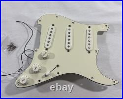 2015 Fender Stratocaster Standard MIM Loaded 3-Ply Pickguard SSS White with HW