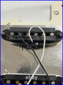 2015 Fender Stratocaster Standard MIM Loaded 3-Ply Pickguard SSS White with HW