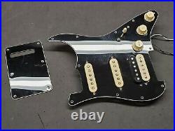 2020 Fender Player Stratocaster Black LOADED PICKGUARD HSS for Humbucker Strat