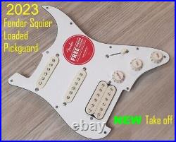 2023 FENDER SQUIER STRAT HSS 11-HOLE LOADED PICKGUARD Stratocaster White