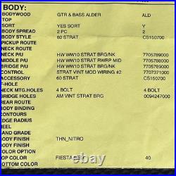 2024 Fender Custom Shop Stratocaster Wildwood 10 Handwound Loaded Pickguard