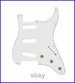 5 Way Pre-Wired SSS Strat Pickguard -Parchment 920D