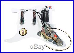 920D Custom Fender Stratocaster Strat Lace Alumitone HSS Loaded Pickguard WH/AL