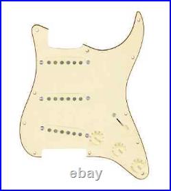 920D Custom Generation 7 way Loaded Pickguard For Strat Guitar Aged White