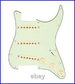 920D Custom Generation 7 way Loaded Pickguard For Strat Guitar Mint Green/Crem