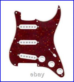 920D Custom Generation 7 way Loaded Pickguard For Strat Guitar Tortoise / White
