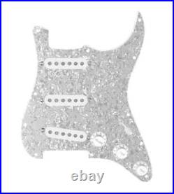 920D Custom Generation 7 way Loaded Pickguard For Strat Guitar White Pearl/White