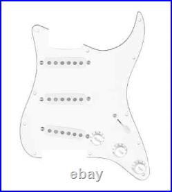920D Custom Generation 7 way Loaded Pickguard For Strat Guitar White / White