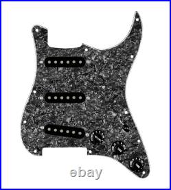920D Custom Generation Loaded Pickguard For Strat With Black Pickups and Kno