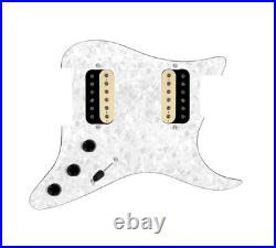 920D Custom Load HH Strat 3 way White Pearl Pickguard with RoughNeck Humbuckers