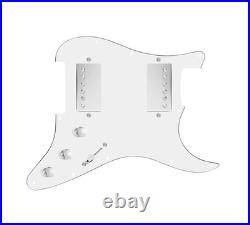 920D Custom Load HH Strat 3 way White Pickguard with Nickel Smoothie Humbuckers