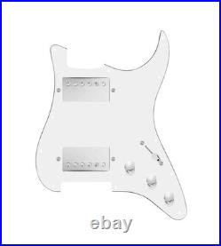 920D Custom Load HH Strat 3 way White Pickguard with Nickel Smoothie Humbuckers