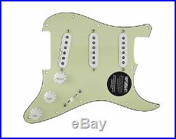920D Custom Loaded Strat Pickguard with Fender Custom'69 Mint Green / White