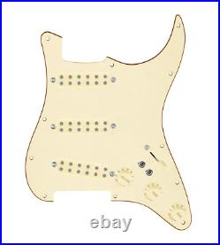 920D Custom Polyphonic Loaded Pickguard for Strat With Aged White Pickups and