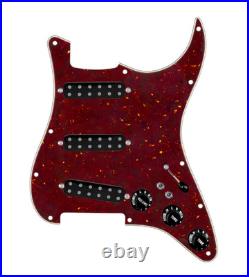 920D Custom Polyphonic Loaded Pickguard for Strat With Black Pickups and Knob