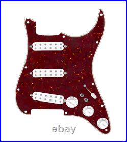 920D Custom Polyphonic Loaded Pickguard for Strat With White Pickups and Knob