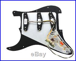 920D Custom Shop Texas Special Loaded Pickguard Fender Strat 7 Way BK/AW