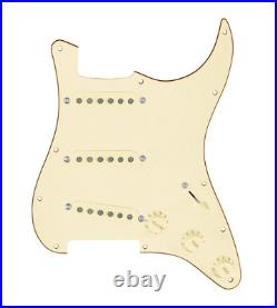 920D Custom Texas Grit Loaded Pickguard for Strat With Aged White Pickups and 920D Custom Texas Grit Loaded Pickguard for Strat With Aged White Pickups and