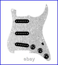 920D Custom Texas Grit Loaded Pickguard for Strat With Black Pickups and Knob