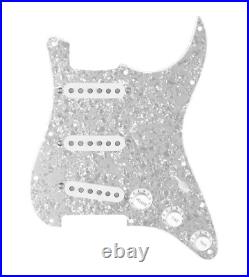 920D Custom Texas Grit Loaded Pickguard for Strat With White Pickups and Knob