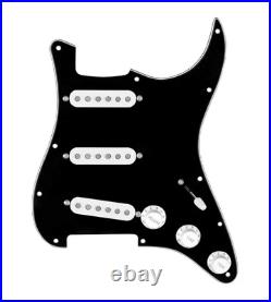 920D Custom Texas Grit Loaded Pickguard for Strat With White Pickups and Knob