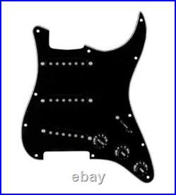 920D Custom Texas Grit Strat Guitar 7 Way Loaded Pickguard Black / Black