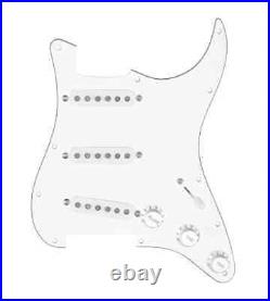920D Custom Texas Growler Loaded Pickguard 5 Way for Stratocasters White / White