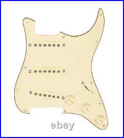 920D Custom Texas Growler Loaded Pickguard 7 Way for Stratocasters Aged White