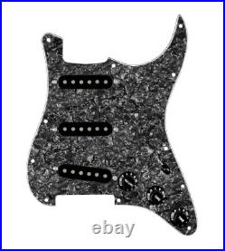 920D Custom Texas Growler Loaded Pickguard for Strat With Black Pickups, Blac