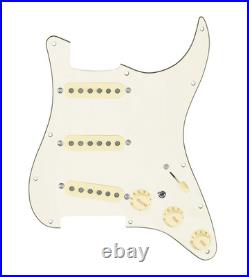 920D Custom Texas Vintage Loaded Pickguard for Strat With Aged White Pickups