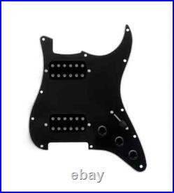 920D HH Black 5 Way Smoothie Humbuckers Loaded Pickguard for Strat Guitars