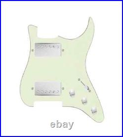 920D HH Mint Green/Nickel 5 Way Smoothie Humbuckers Loaded Pickguard for Strat 920D HH Mint Green/Nickel 5 Way Smoothie Humbuckers Loaded Pickguard for Strat