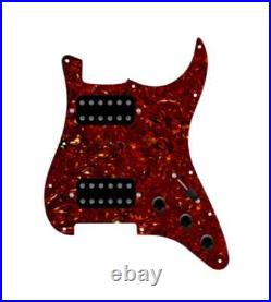920D HH Tortoise / Black 5 Way Smoothie Humbuckers Loaded Pickguard for Strat