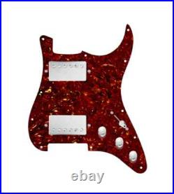 920D HH Tortoise/Nickel 5 Way Smoothie Humbuckers Loaded Pickguard for Strat