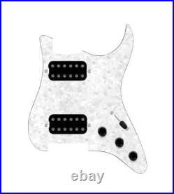 920D HH White Pearl / Black 5 Way Smoothie Humbuckers Loaded Pickguard for Strat 920D HH White Pearl / Black 5 Way Smoothie Humbuckers Loaded Pickguard for Strat